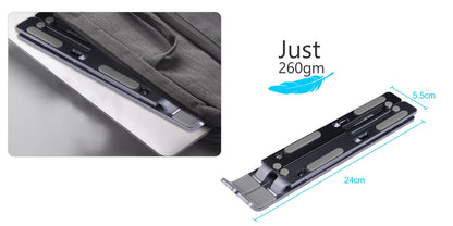 Portronics My Buddy K foldable laptop stand feature view