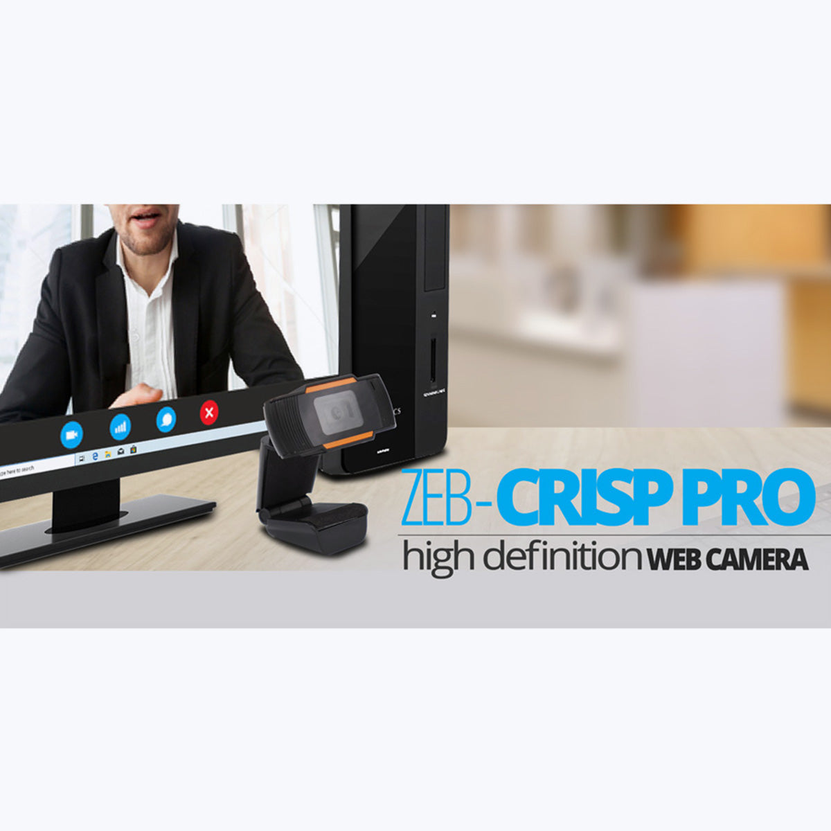 Zebronics Crisp Pro webcam alternate product angle