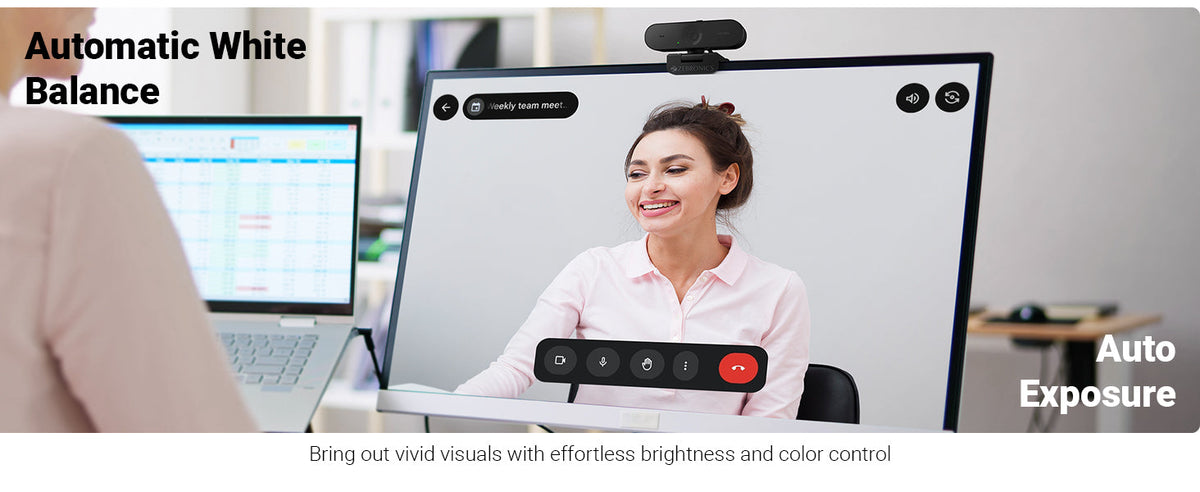 Zebronics Live Pro webcam automatic white balance and auto exposure feature