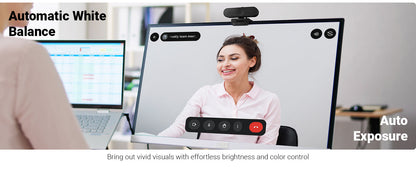 Zebronics Live Pro webcam automatic white balance and auto exposure feature