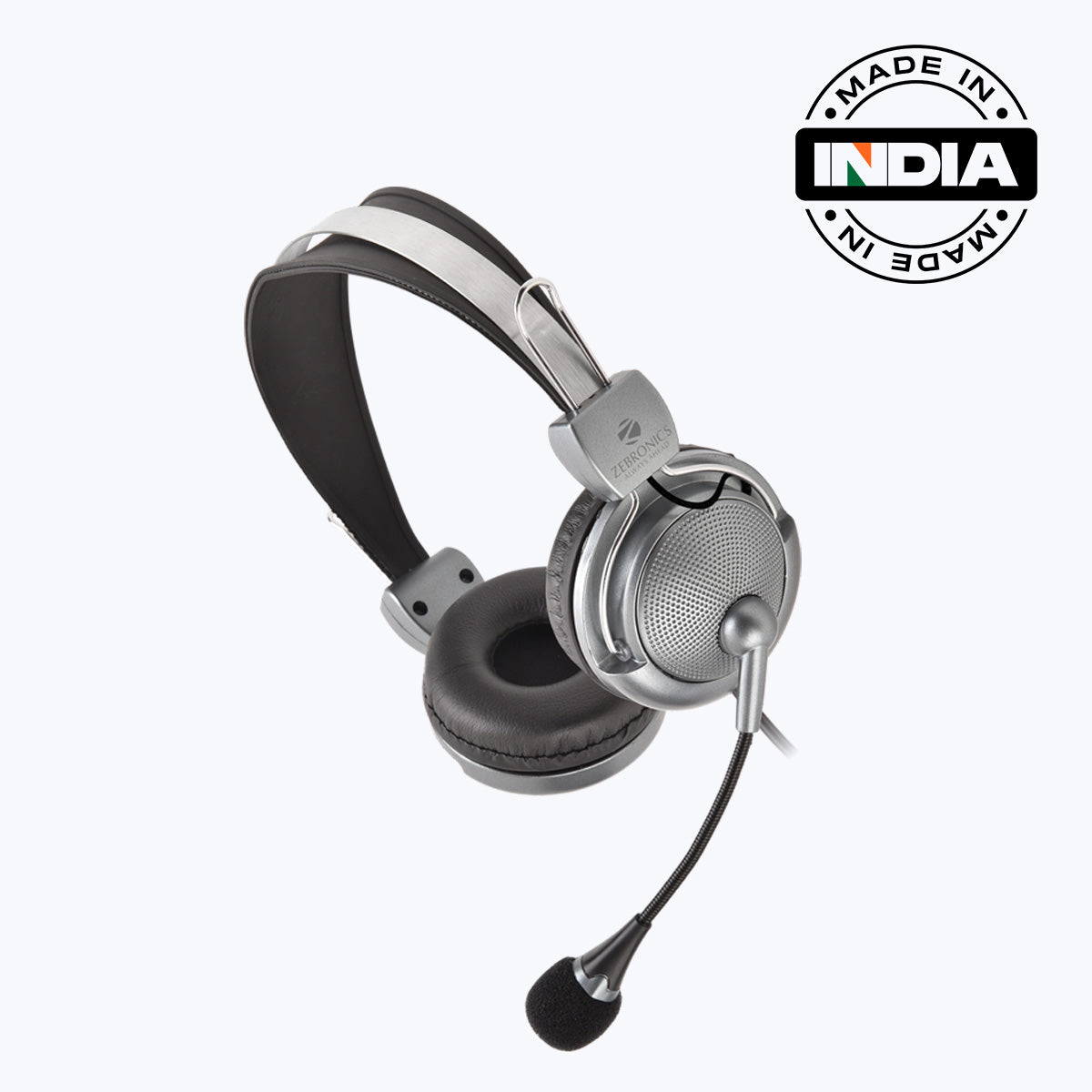Zebronics Supreme USB wired headset with adjustable microphone